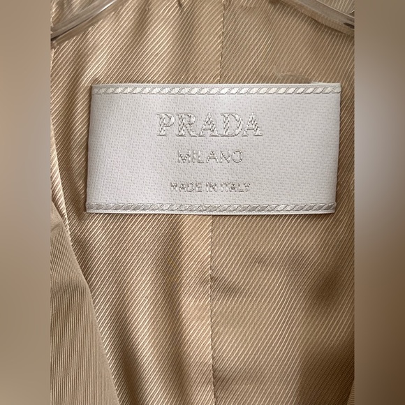 Prada Belted Tan Suit Jacket - Picture 7 of 10